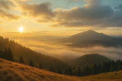 明るい庭の風景