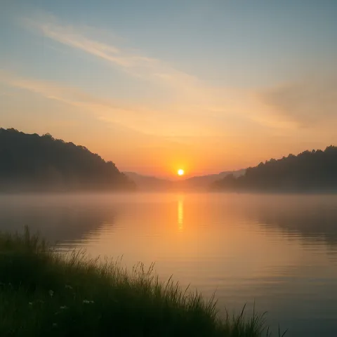 回復と希望を象徴するリラックスした自然の風景